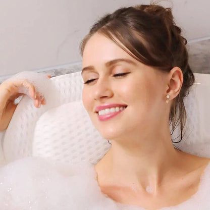 Bath Pillow Neck & Back Support - Premium Bathtub Relaxation