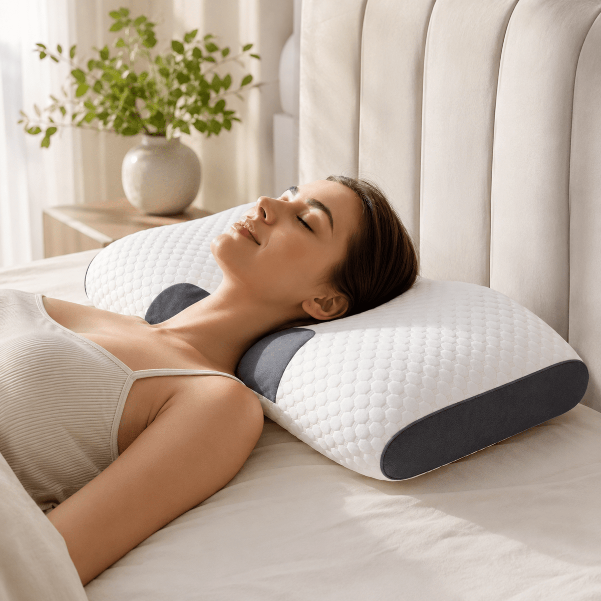 Orthopedic Cervical Massage Pillow - Ergonomic Contour