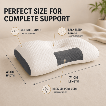 Orthopedic Cervical Massage Pillow - Ergonomic Contour