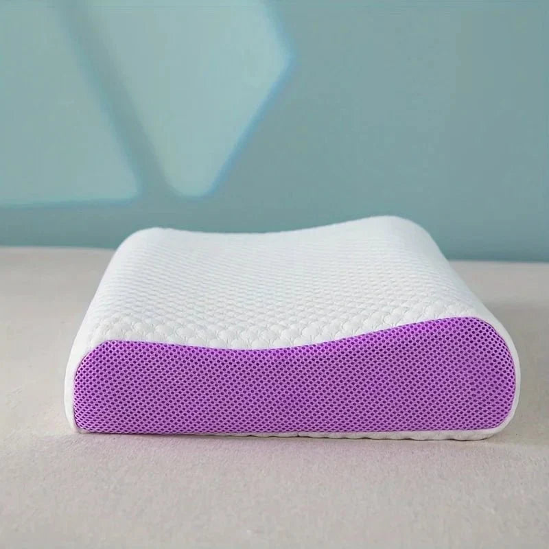 Premium Breathable Memory Foam Cervical Pillow - With Cases Included