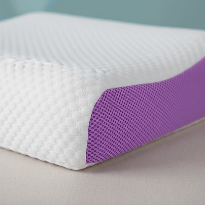 Premium Breathable Memory Foam Cervical Pillow - With Cases Included