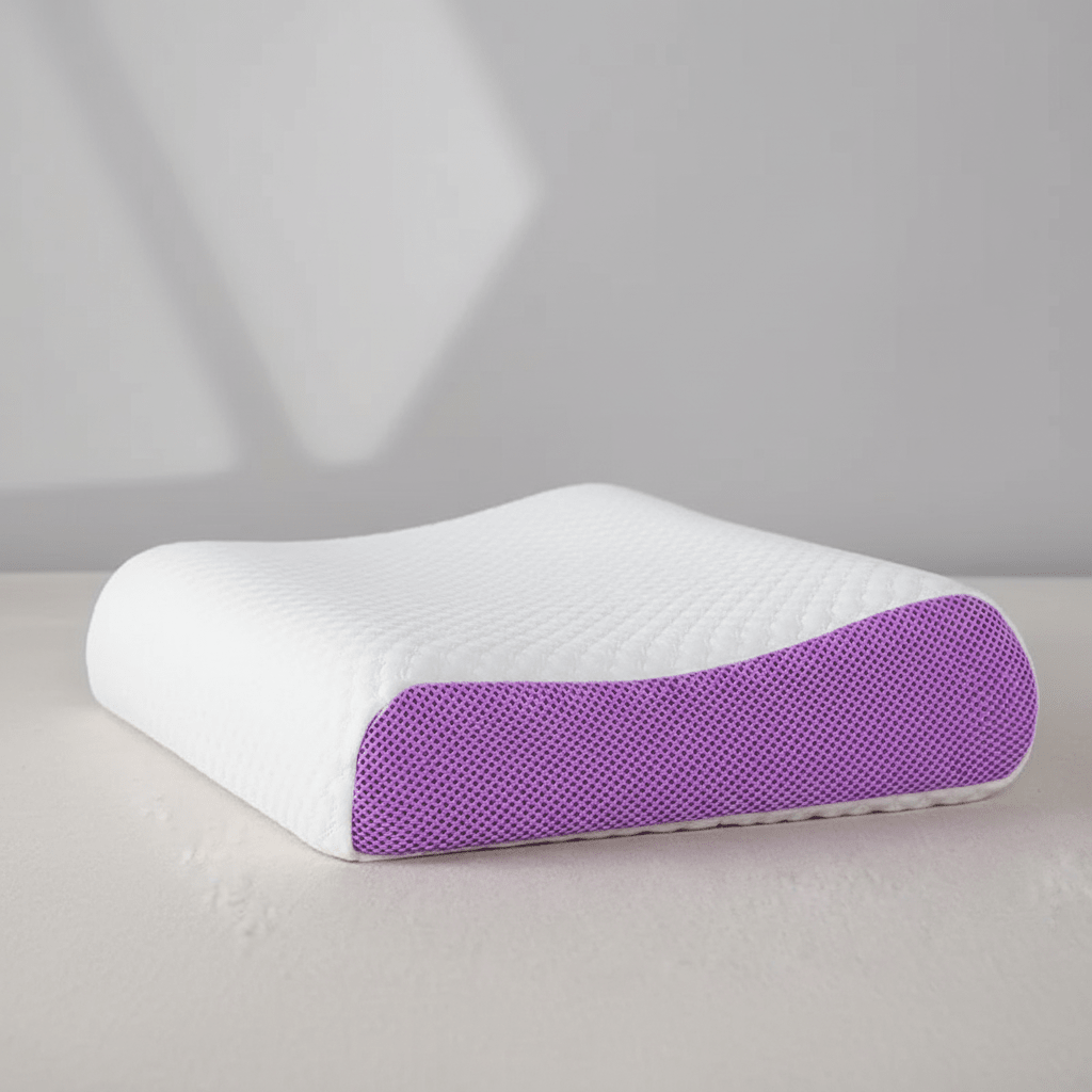 Premium Breathable Memory Foam Cervical Pillow - With Cases Included