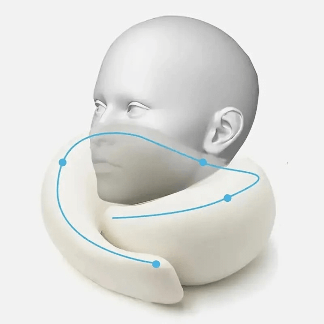 Travel Neck Memory Foam Pillow - Premium Cervical Support
