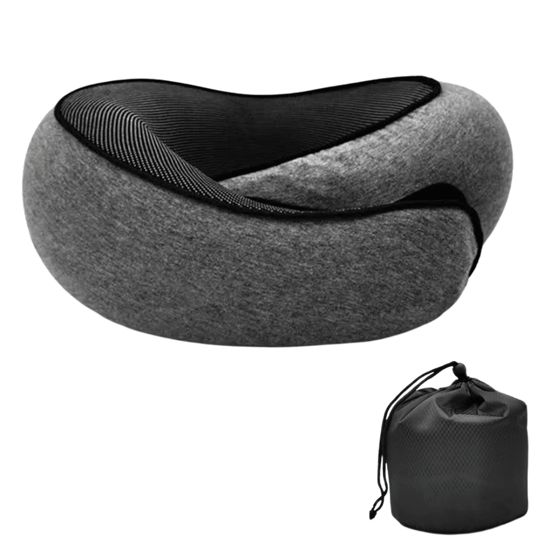 Travel Neck Memory Foam Pillow - Premium Cervical Support