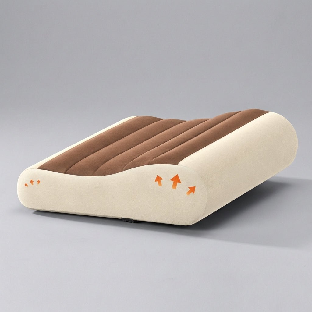 Premium Ergonomic Inflatable Travel Pillow - High Quality Cervical