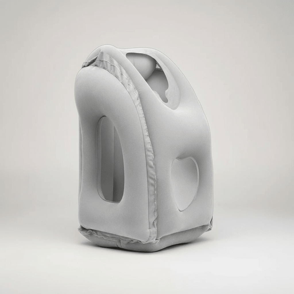 Inflatable Chin & Neck Support Pillow - Upright Head Travel