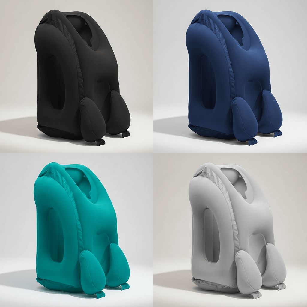 Inflatable Chin & Neck Support Pillow - Upright Head Travel