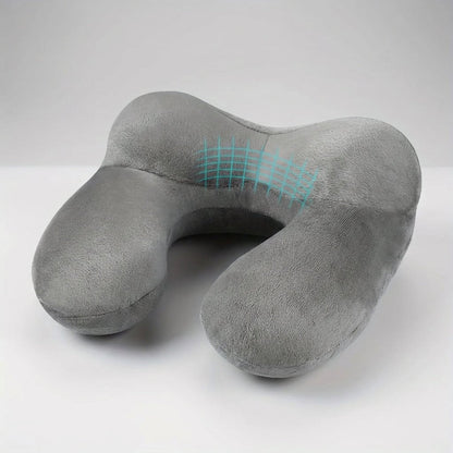 Inflatable Ergonomic Travel Pillow with Complete Kit - Full Comfort