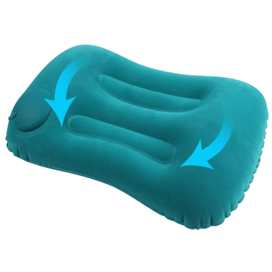 Inflatable Travel Pillow - Simultaneous Cervical & Lumbar Support