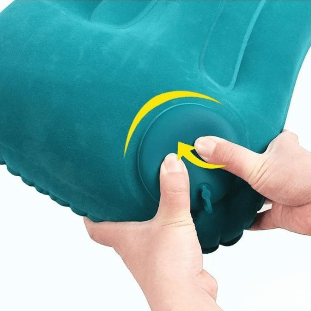 Inflatable Travel Pillow - Simultaneous Cervical & Lumbar Support