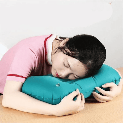 Inflatable Travel Pillow - Simultaneous Cervical & Lumbar Support