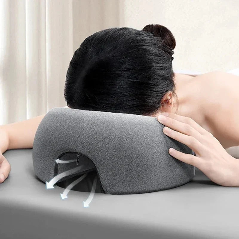 Face-Down Memory Foam Massage Pillow - Prone Position Comfort