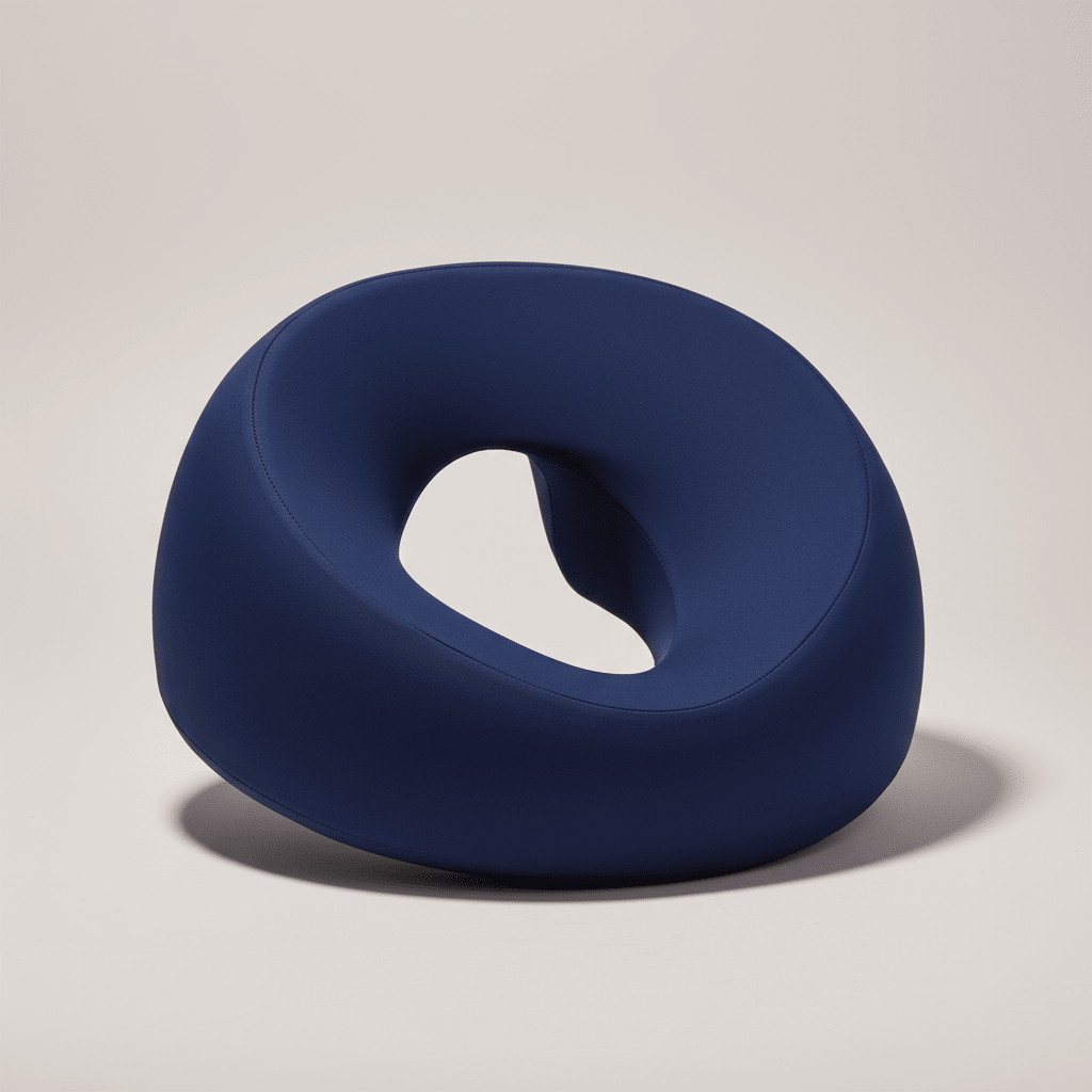 Face-Down Memory Foam Massage Pillow - Prone Position Comfort