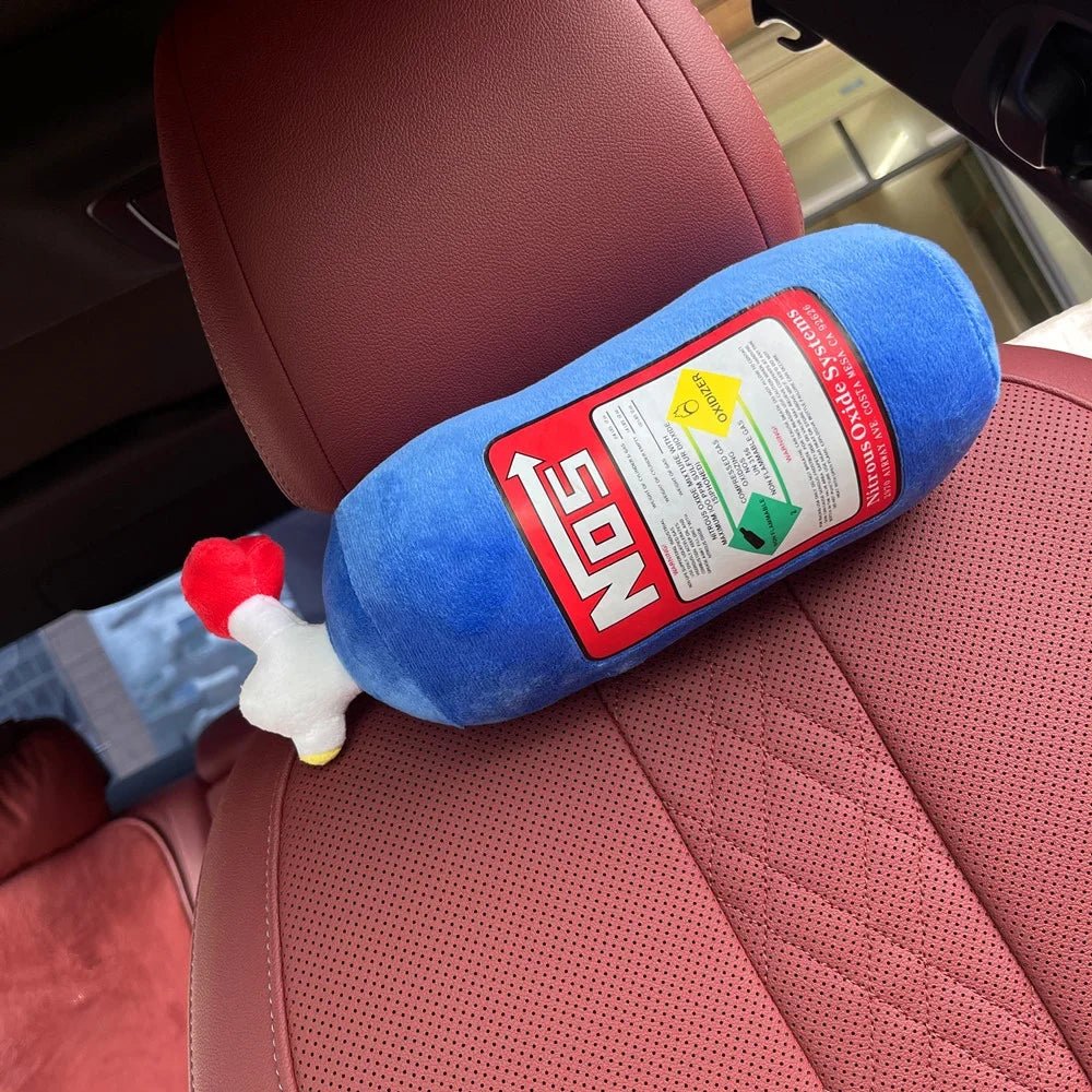 Plush Car Headrest Pillow - Soft Cervical Comfort