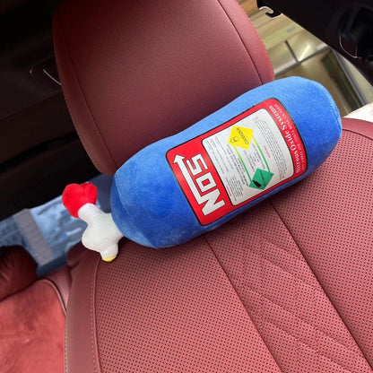 Plush Car Headrest Pillow - Soft Cervical Comfort
