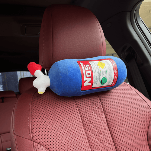 Plush Car Headrest Pillow - Soft Cervical Comfort