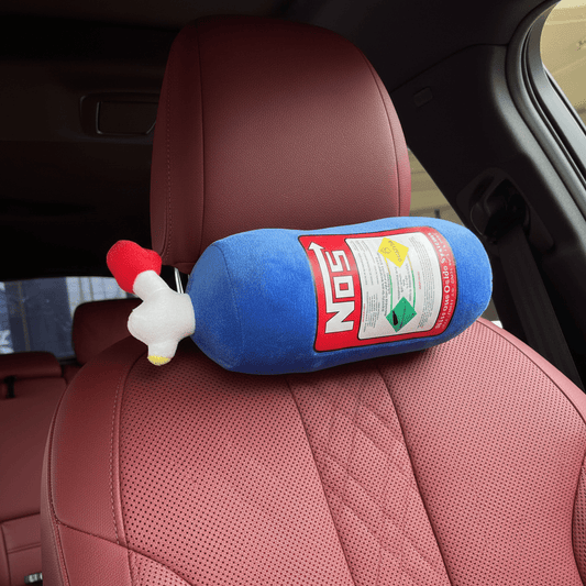Plush Car Headrest Pillow - Soft Cervical Comfort