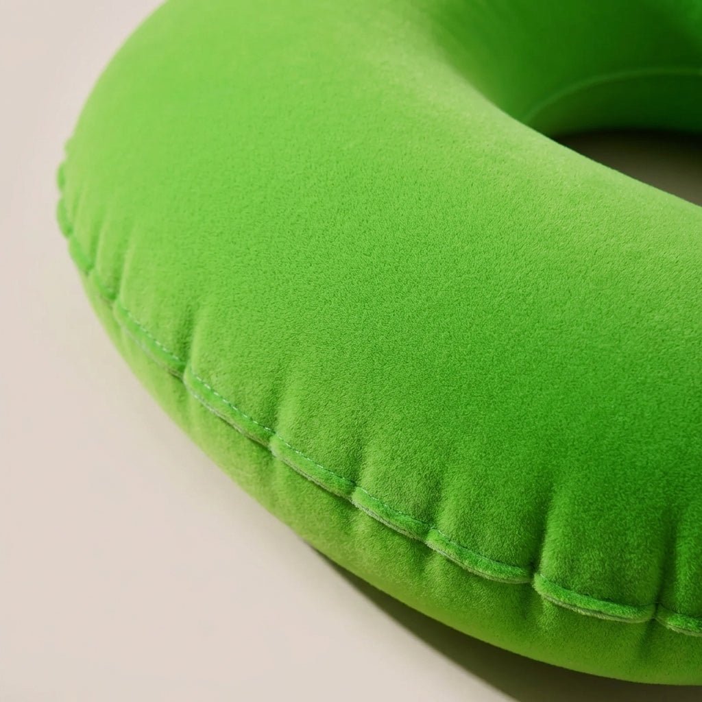 Two-Tone U-Inflatable Travel Pillow - Stylish Cervical Support