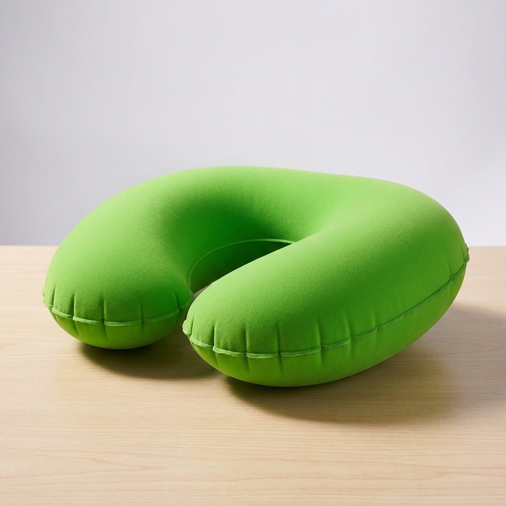 Two-Tone U-Inflatable Travel Pillow - Stylish Cervical Support
