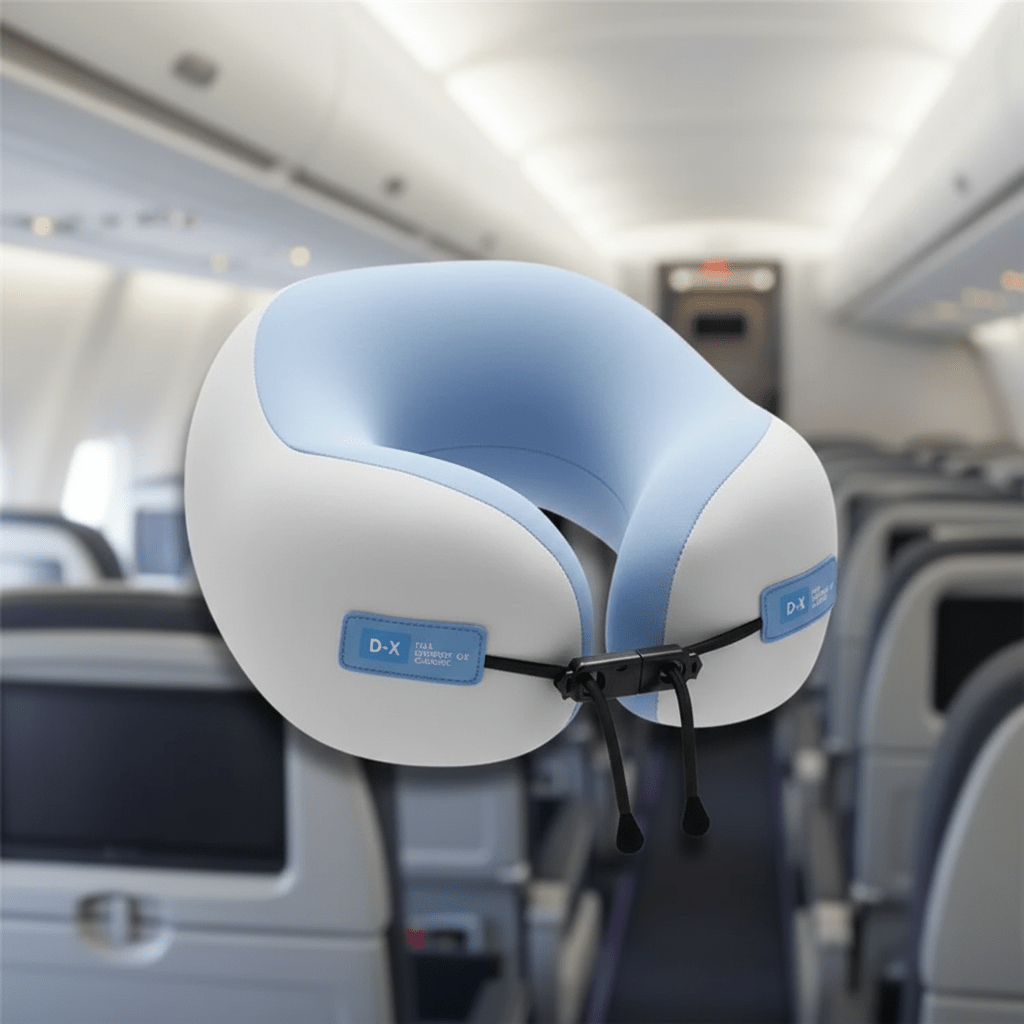 Large U-Shape Memory Foam Travel Pillow - Superior Comfort