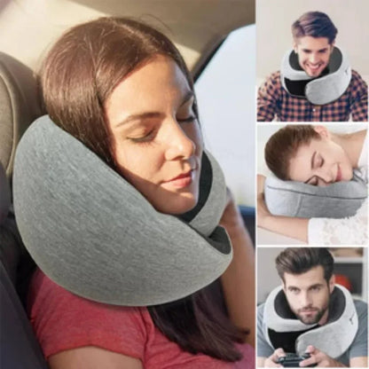 U-Shape Memory Foam Travel Pillow - Premium All-Position Comfort