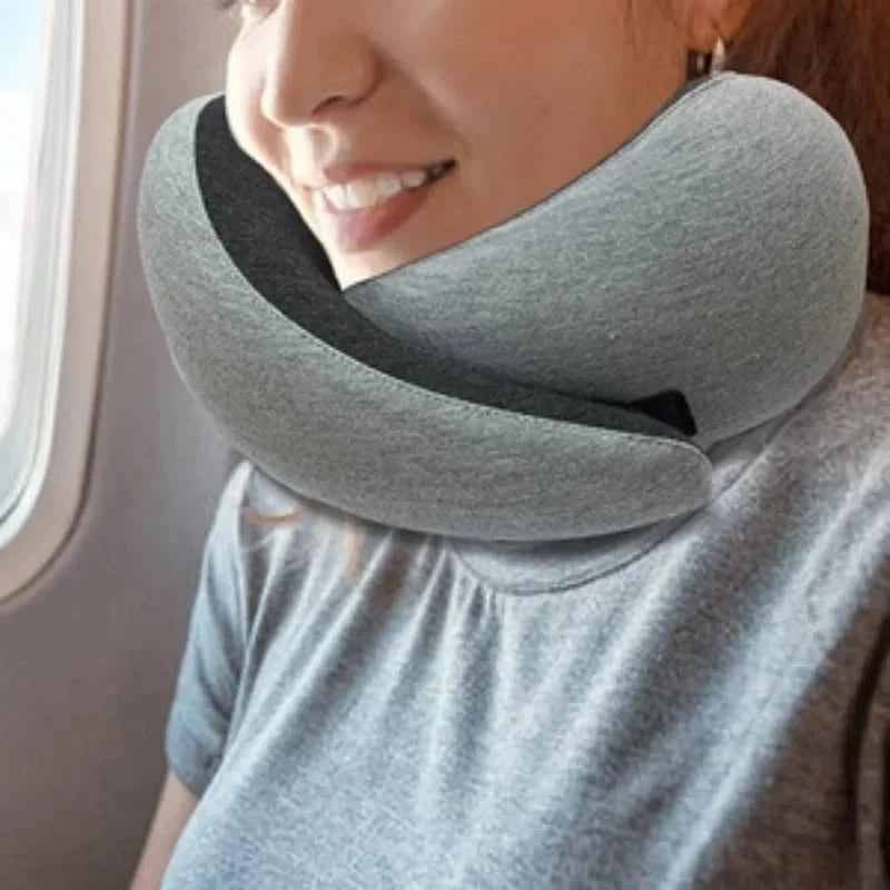 U-Shape Memory Foam Travel Pillow - Premium All-Position Comfort