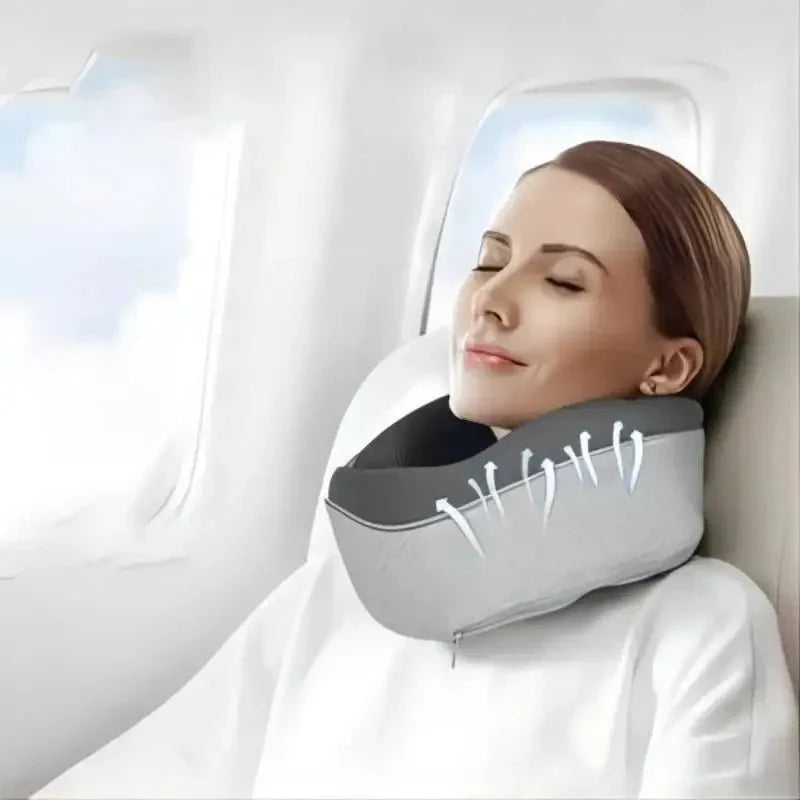 U-Shape Memory Foam Travel Pillow - Premium All-Position Comfort
