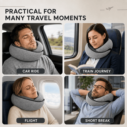 U-Memory Foam Travel Pillow - Comfortable Sleep in Transit