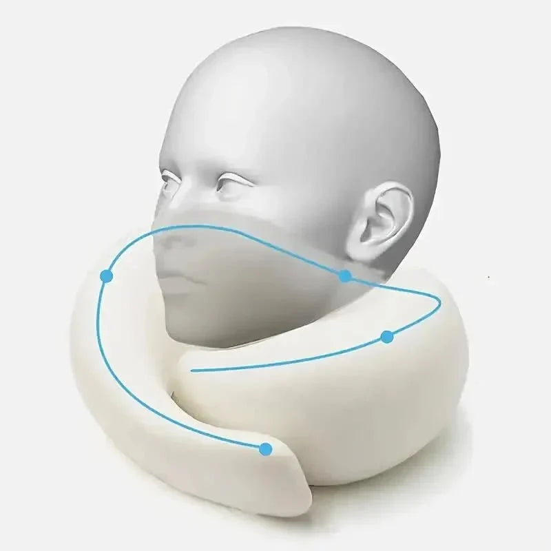 U-Memory Foam Travel Pillow - Comfortable Sleep in Transit