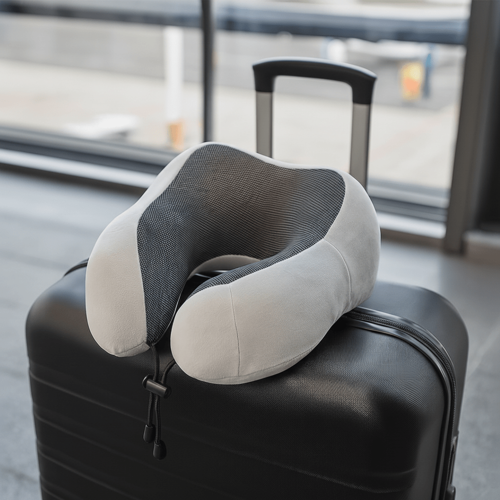 Travel Memory Foam Ergonomic Pillow - All-Position Comfort
