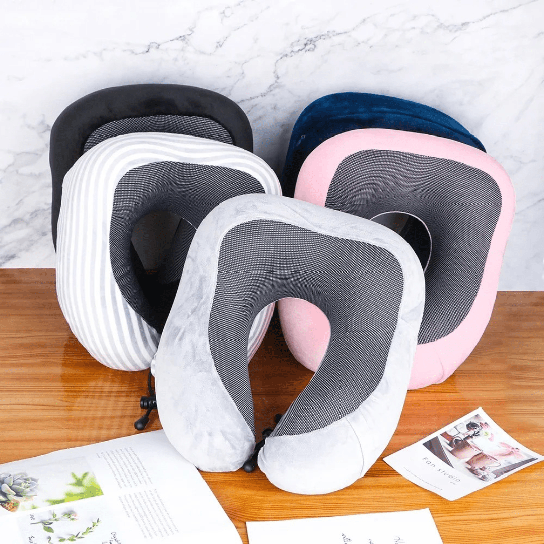 Travel Memory Foam Ergonomic Pillow - All-Position Comfort