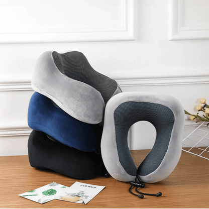 Travel Memory Foam Ergonomic Pillow - All-Position Comfort