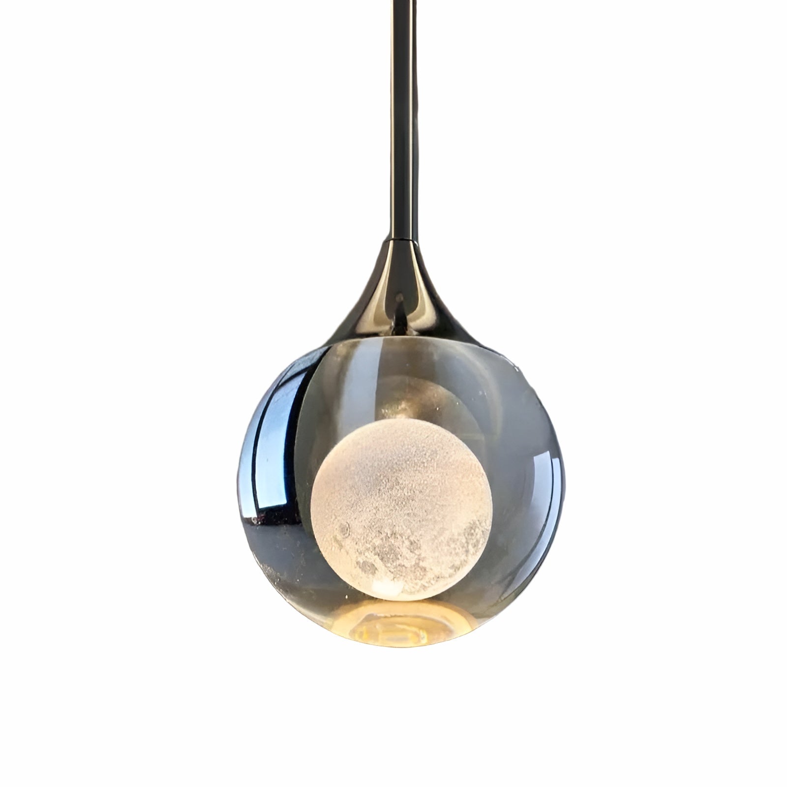 Suspension Décorative Argent | Élégante pour Maison Restaurant et Bar Lumière Chaude