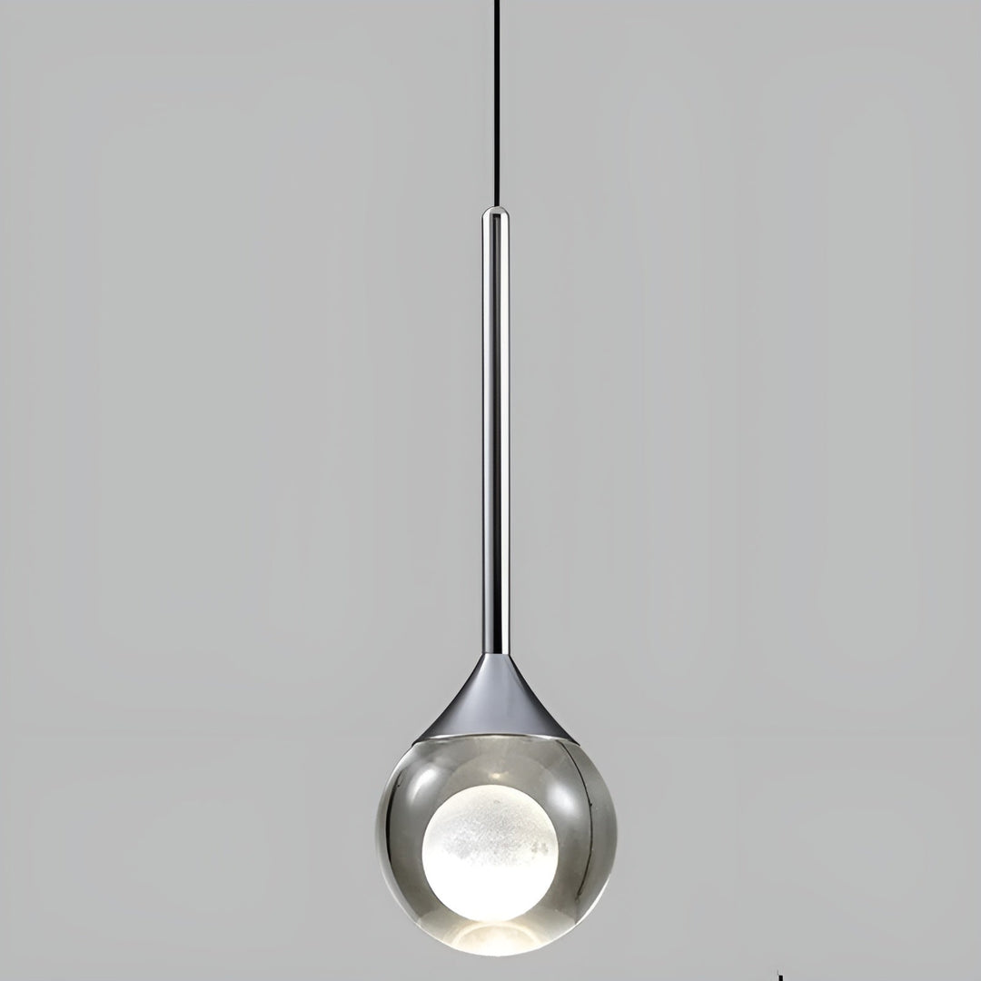 Suspension Décorative Argent | Élégante pour Maison Restaurant et Bar Lumière Chaude