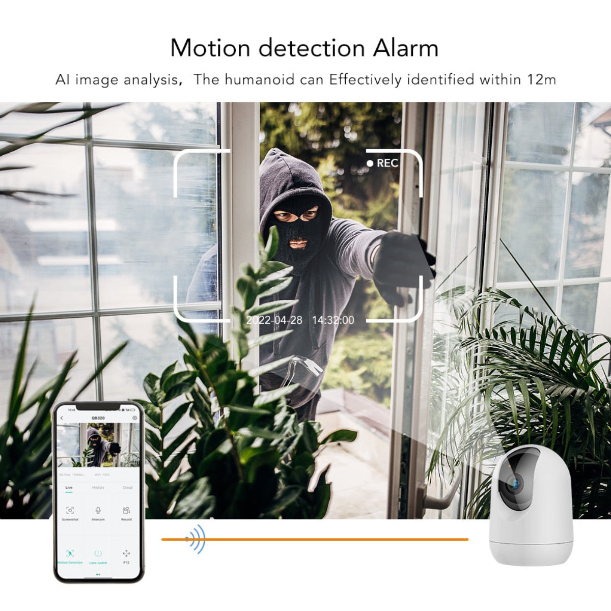 Babyphone Caméra WiFi HD avec Vision Nocturne — Surveillance Bébé et Sécurité