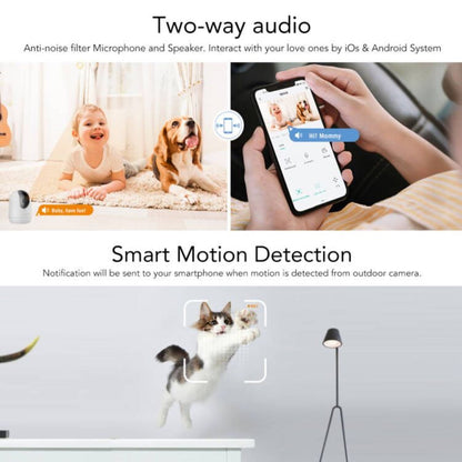 Babyphone Caméra WiFi HD avec Vision Nocturne — Surveillance Bébé et Sécurité