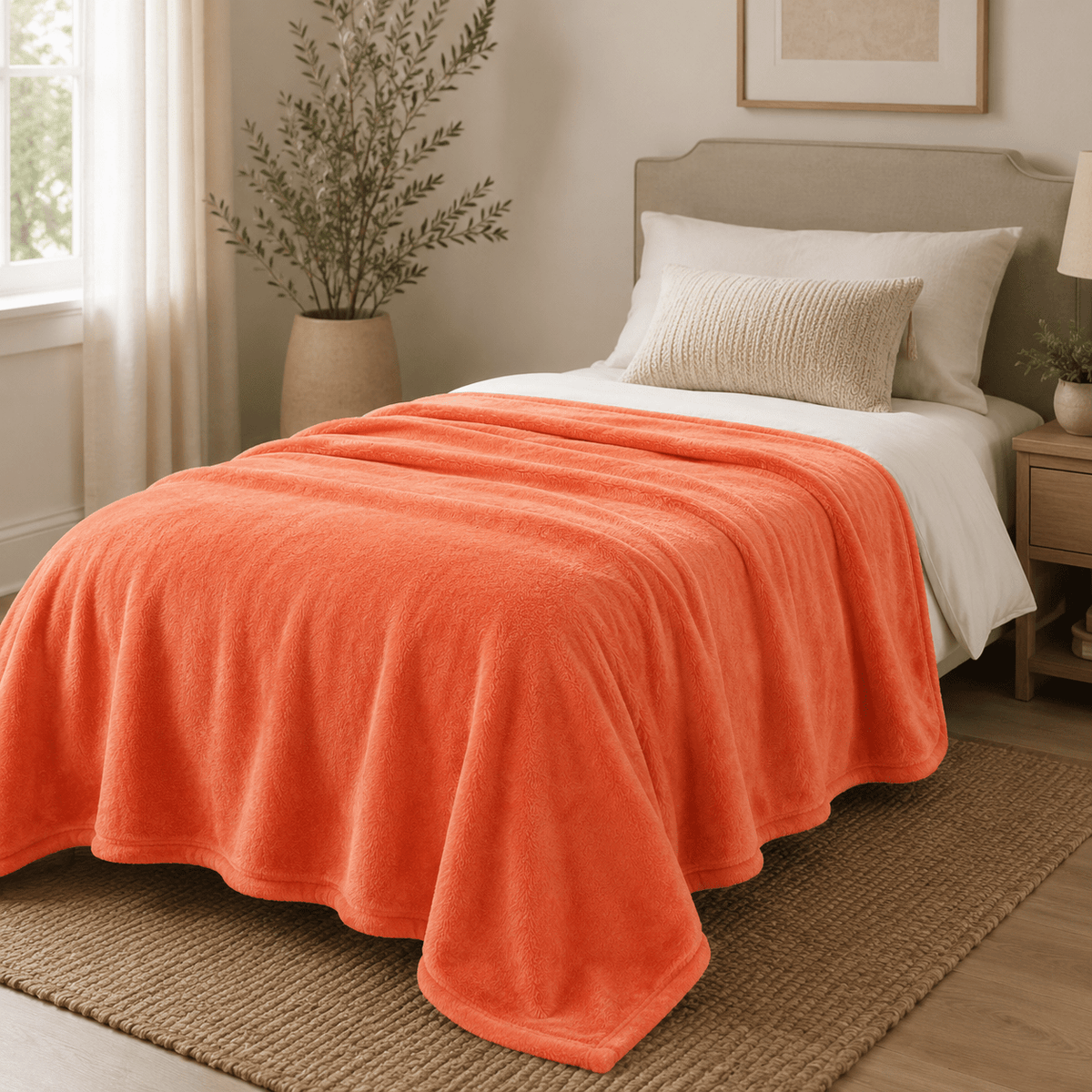 Brushed Ultra-Soft Throw - Bed & Sofa Premium Comfort