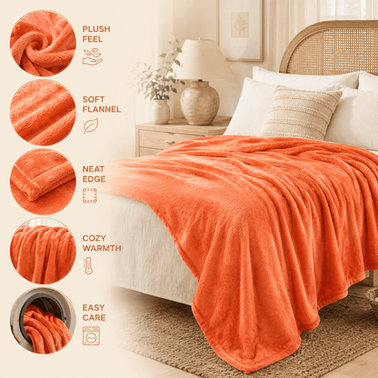Brushed Ultra-Soft Throw - Bed & Sofa Premium Comfort