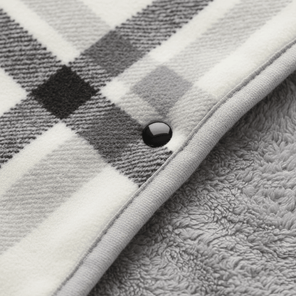 Checked Shawl Blanket - Home & Office Cosy Wrap for Chilly Days