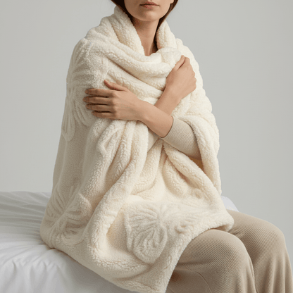 Light & Warm Coral Fleece Throw - Classic Versatile Daily Comfort