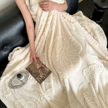 Light & Warm Coral Fleece Throw - Classic Versatile Daily Comfort