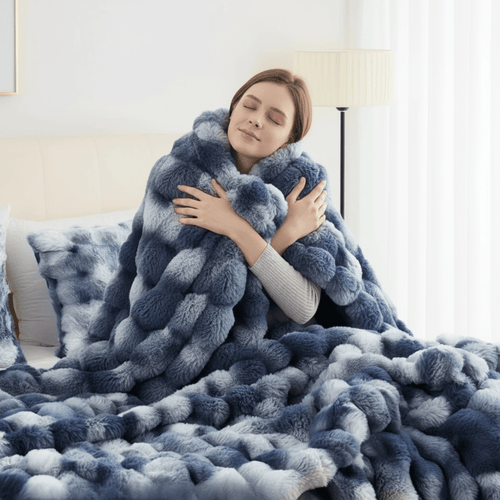 Faux Fur Rabbit Throw - Ultra-Soft Premium Ethical Luxury