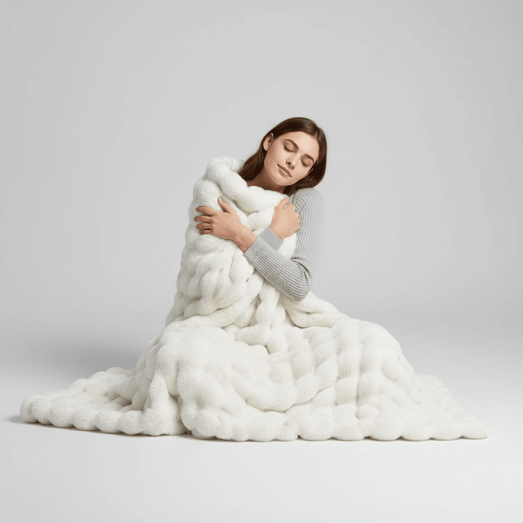 Faux Fur Rabbit Throw - Ultra-Soft Premium Ethical Luxury