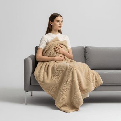 3D Butterfly Fleece Throw - Unique Sofa & Bed Decorative Blanket