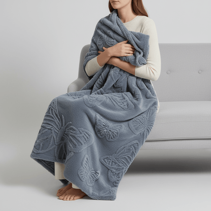 3D Butterfly Fleece Throw - Unique Sofa & Bed Decorative Blanket