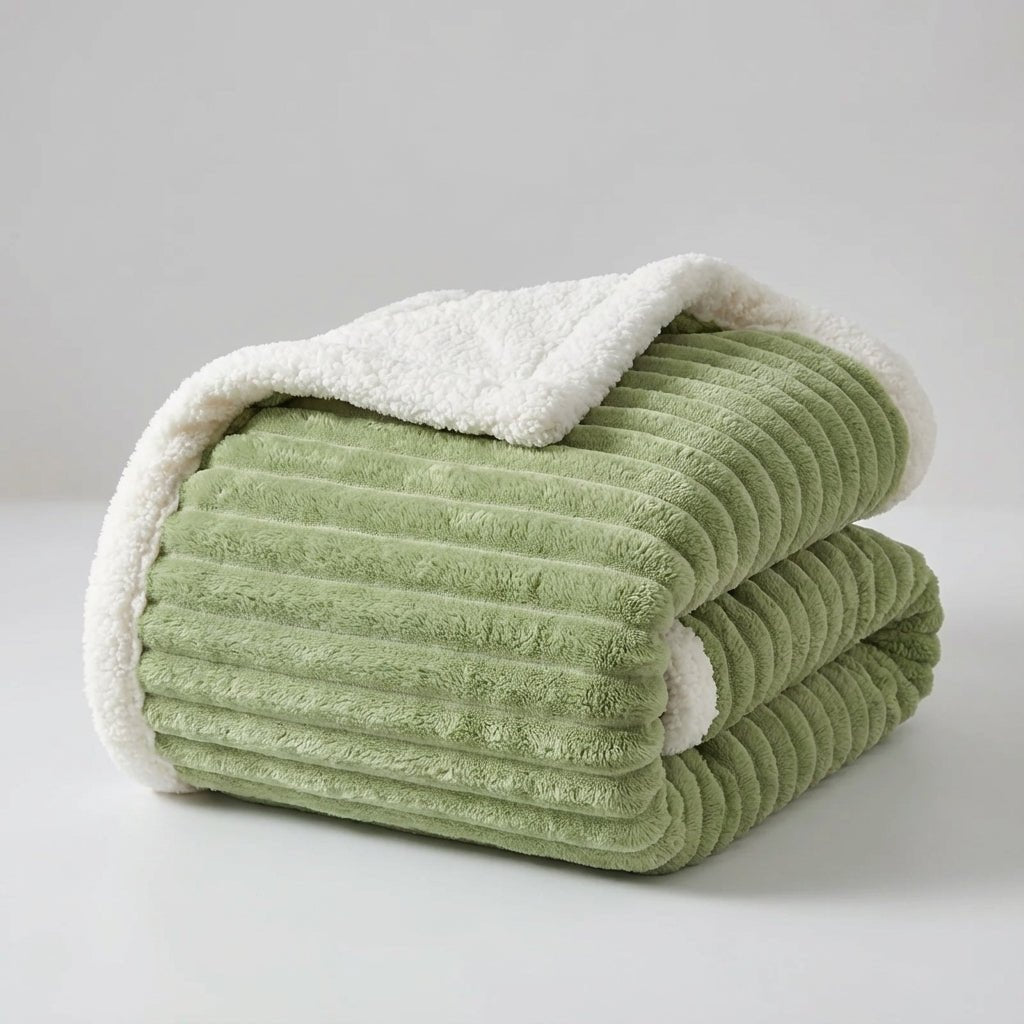 Thick Plush Winter Throw - Enveloping Winter Comfort Blanket