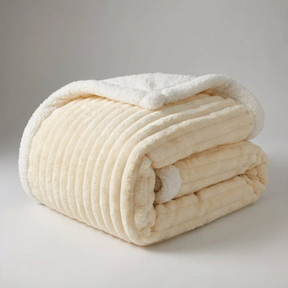 Thick Plush Winter Throw - Enveloping Winter Comfort Blanket