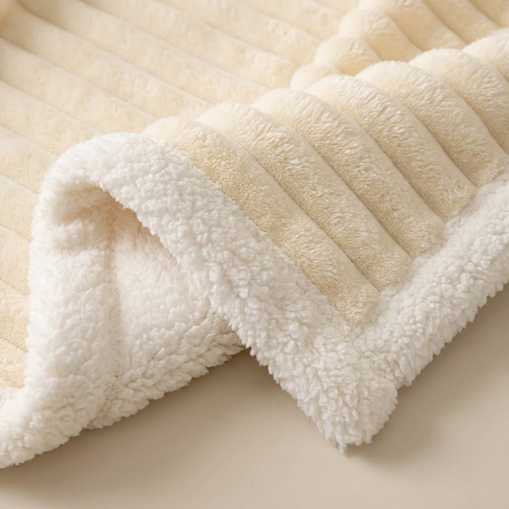 Thick Plush Winter Throw - Enveloping Winter Comfort Blanket