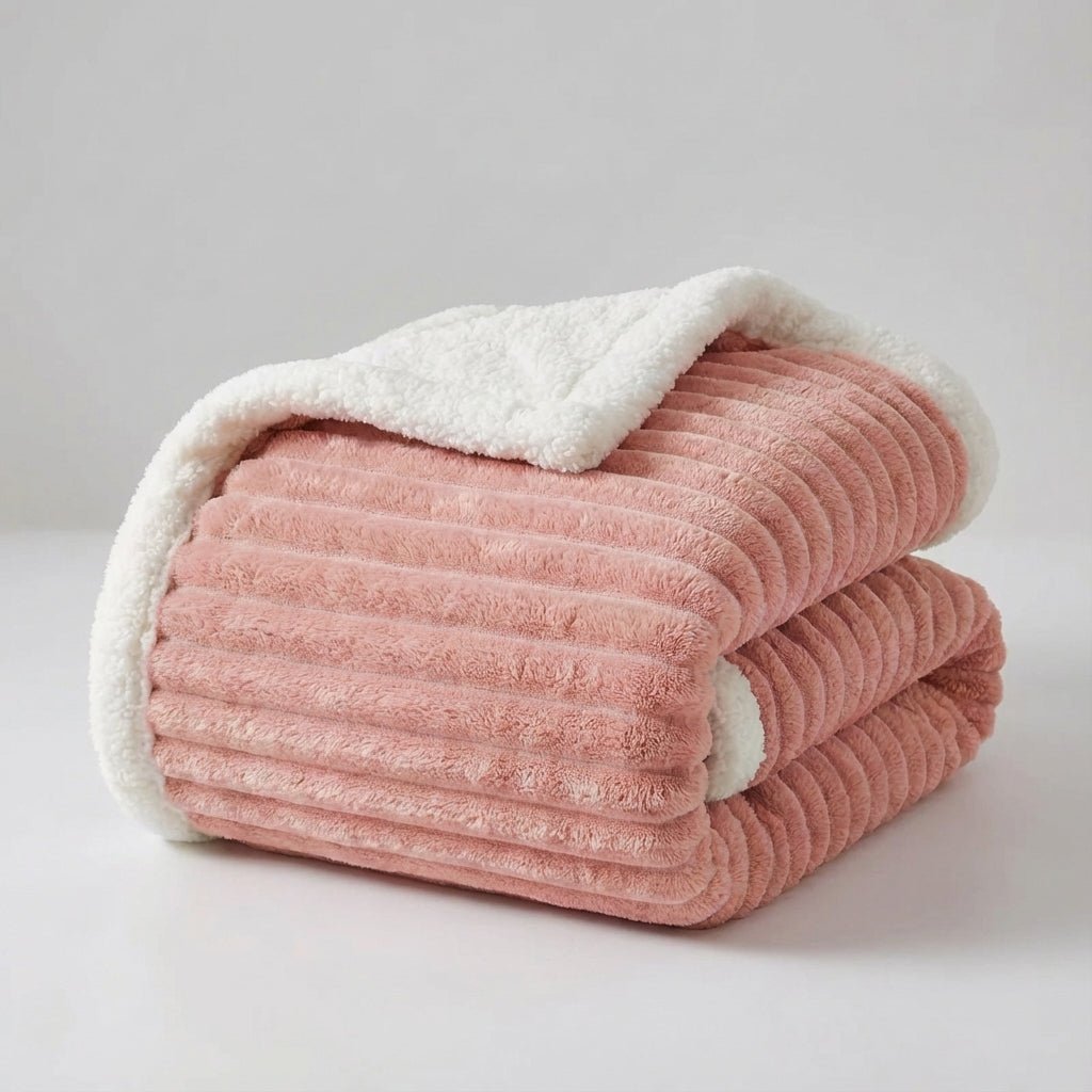 Thick Plush Winter Throw - Enveloping Winter Comfort Blanket