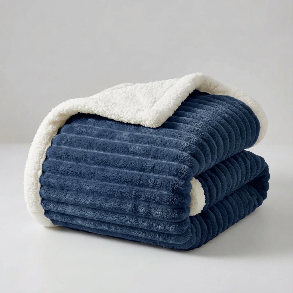 Thick Plush Winter Throw - Enveloping Winter Comfort Blanket